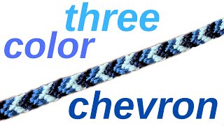 3 color chevron  friendship bracelets [upl. by Honora]