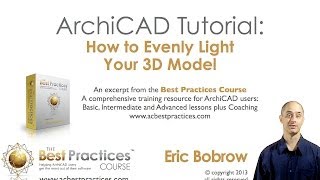 ArchiCAD Tutorial  How to Evenly Light Your 3D Model [upl. by Ihsir]