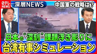 【「台湾有事シミュレーション」徹底分析】小野寺五典×小原凡司…中国軍“台湾侵攻”日本の反撃能力行使は？緊迫“慎重姿勢”米国は動くか【深層NEWS】 [upl. by Anneirb]