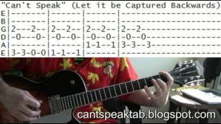 Danzig Cant Speak Let It Be Captured Guitar Lesson Chords amp Tab Tutorial [upl. by Sivra]