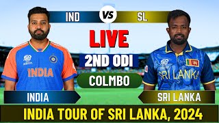 Live India vs Sri Lanka 2nd ODI  IND vs SL Live Cricket match Today [upl. by Retsof256]