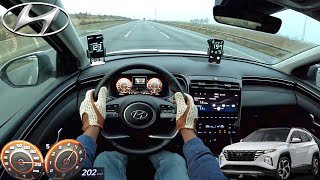 2022 Hyundai Tucson Test Autobahn [upl. by Anitserp]