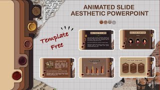 AESTHETIC POWERPOINT 1  ANIMATED SLIDE TUTORIAL  BULLET JOURNAL  FREE POWERPOINT TEMPLATE [upl. by Moseley]