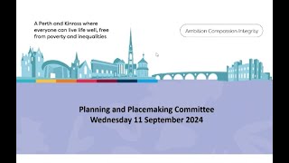 Planning and Placemaking Committee  Part 2  11 September 2024 [upl. by Yauqram]