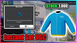 UGC LIMITED Olympic World Script  Instant Get Oversized Olympic Hoodie [upl. by Siravrat]