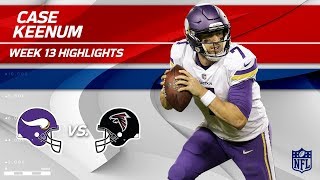 Case Keenums Efficient 2 TD Game vs Atlanta  Vikings vs Falcons  Wk 13 Player Highlights [upl. by Elia]