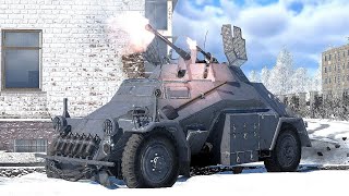 SdKfz222 Light German Armored Vehicle Gameplay [upl. by Nert]