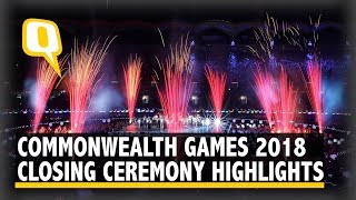 Highlights of the 2018 Commonwealth Games Closing Ceremony  The Quint [upl. by Dibb]