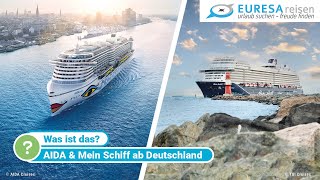 AIDA amp Mein Schiff ab Deutschland – Kreuzfahrten ohne Flug [upl. by Annairt24]