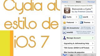 Como poner Cydia al estilo iOS 7  iPhoneatyko [upl. by Stilla394]