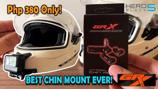 GRX Motonetics Helmet Chin mount Review  Installation  Test Drive [upl. by Elad]