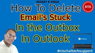 How To Delete Email Stuck In Outbox Of Outlook [upl. by Inhoj]