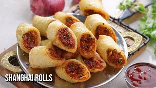 న్యూ ఇయర్ పార్టీలకి పర్ఫెక్ట్ షాంగై రోల్స్  New Year Party Special Veg Rolls  Shanghai Veg Rolls [upl. by Retnuh481]