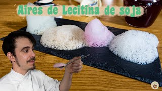 AIRES de LECITINA de SOJA  COCINA MOLECULAR VEGETAL [upl. by Solegna]