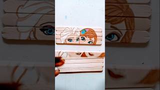 Frozen drawing Elsa and Anna drawing on Icecream stick 🥰😍 [upl. by Swann93]