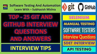 Top 25 Git and Github Interview Questions And Answers [upl. by Anamuj48]