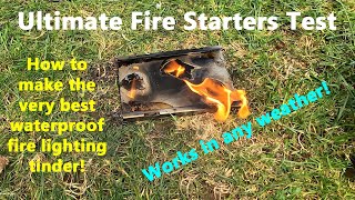 How to Make the Ultimate Fire Starters  Firelighters 🔥Three DIY Recipes Tested  Waterproof Tinder [upl. by Ycnay]