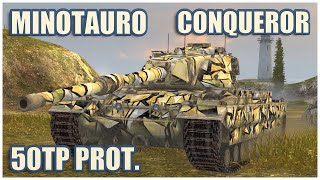 Conqueror 50TP prototyp amp Minotauro • WoT Blitz Gameplay [upl. by Orton251]