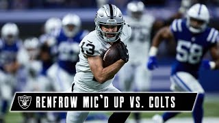 Hunter Renfrow Passes 1000 Receiving Yards While Mic’d Up vs Colts  Las Vegas Raiders  NFL [upl. by Leviralc]