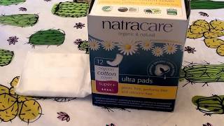 Natracare Natural Pads Super Ultra Plus  chlorine freeplastic free [upl. by Huppert18]