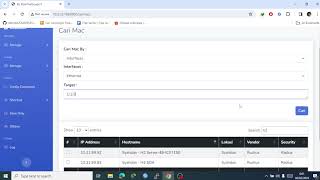 Web Network Automation Cari MAC  Berbasis Python Library Netmiko Paramiko dan framework Django [upl. by Hillary572]