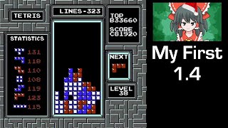 My First 14 with ROLLING on a 19 Start  NES Tetris [upl. by Teerprug]