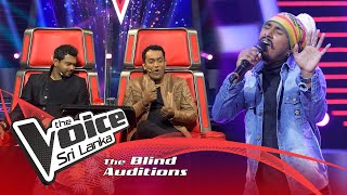 Chamila Prasad  Awasan Liyumai අවසන් ලියුමයි   Blind Auditions  The Voice Sri Lanka [upl. by Ecirtnuahs]