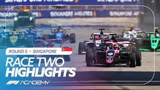 Race 2 Highlights  Singapore 2024  F1 Academy [upl. by Knarf]