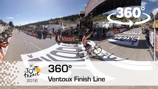 Video 360° Finish Line at the Mont Ventoux  Tour de France 2016 [upl. by Libby]