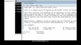 How To Edit The Hosts File Or How To Replace The Hosts File [upl. by Nyledaj]