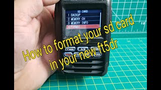 How To Format FT5DR Sd Card yaesu hamharder ft5dr hamradio [upl. by Cirdahc]