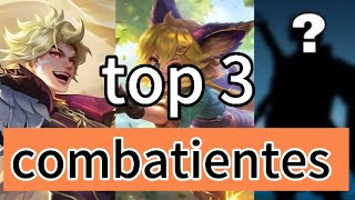 Top 3 mejores combatientes en el meta mlbb [upl. by Atnima]