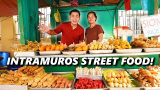 INTRAMUROS Student Street Food Tour in MANILA Spicy Chicken and Pepitos Liempo [upl. by Zachery]