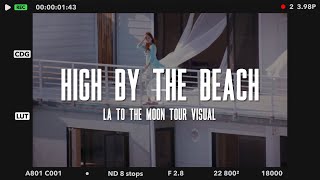 Lana Del Rey — High By The Beach LA to the Moon Tour Studio Version amp Visual [upl. by Sairahcaz]