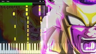 Relatively Easy Golden Frieza Theme  Dragon Ball Super OST Piano Tutorial Synthesia [upl. by Annod599]