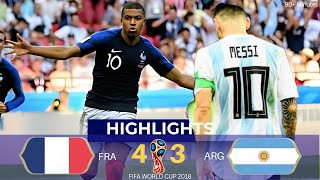 France vs Argentina 43  2018 FIFA World Cup  Highlights  Messi vs Mbappe [upl. by Merna918]