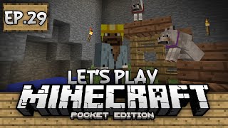 Survival Lets Play Ep 29  Doggie Playground  Minecraft PE Pocket Edition [upl. by Tillman]