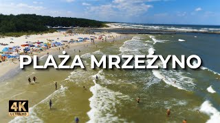 Plaża Mrzeżyno z drona  Lato  LECE W MIASTO™ 4k [upl. by Elacim]