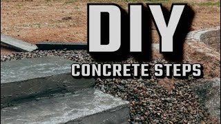 DIY concrete steps [upl. by Kristi]