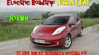 Nissan LEAF 2016 30kWh  Review and longdistance drive UK [upl. by Donal]