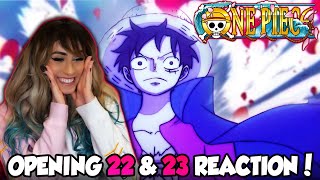 OVER THE TOP amp DREAMIN ON One Piece Opening 22 amp 23 REACTION [upl. by Elmina]