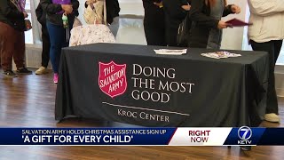 A gift for every child Salvation Army holds Christmas assistance sign up [upl. by Korb]