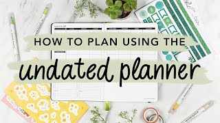 How To Use The Passion Planner Undated Planner [upl. by Ahsienom473]