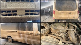 Çamurla Kaplanmış Minibüs 😱 Kirlerinden nasıl temizlenir DIRTIEST VAN EVER How to wash Muddy Van [upl. by Kuska421]