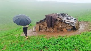 Himalayan Village Life on a Rainy Day  Most Relaxing and Peaceful Mountain Life of Nepal [upl. by Aihsenek717]