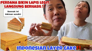 PERDANA BUMIL BIKIN LAPIS LEGIT BERHASIL‼️ SUAMI BANGGA KARENA SEKALI BIKIN LANGSUNG JADI [upl. by Darrey]