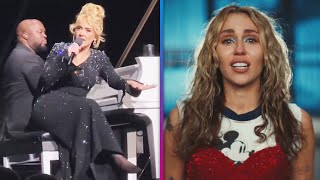 Adele Praises Miley Cyrus Used to Be Young at Her Vegas Show [upl. by Akiemat]