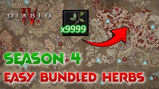 Easy Bundled Herbs Farming 600 Bundled Herbs In 3 Minutes Season 4 Loot Reborn  Diablo 4 [upl. by Papagena226]