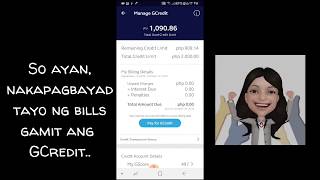 PAANO MAGBAYAD NG BILLS GAMIT ANG GCREDIT [upl. by Nilauqcaj]