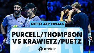 Purcell amp Thompson vs Krawietz vs Puetz For A Spot In The Final  Nitto ATP Finals 2024 Highlights [upl. by Leivad]